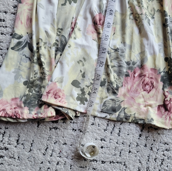 Pinkblush Cream and Pink Wrap Maxi Dress - Picture 2 of 9